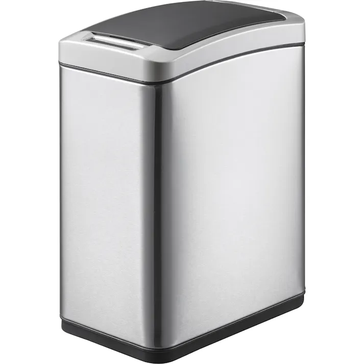 EKOJAPAN EKO アリュール センサービン 8L シルバー EK9229MT-8L ごみ箱 ゴミ箱自動開閉 センサー式8L アルカリ電池式 単3×4本 インナーボックス付 カウントダウンディスプレー 6951800610705【別送品】