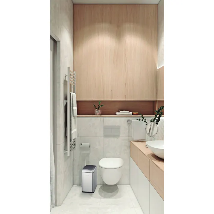 EKOJAPAN EKO アリュール センサービン 8L シルバー EK9229MT-8L ごみ箱 ゴミ箱自動開閉 センサー式8L アルカリ電池式 単3×4本 インナーボックス付 カウントダウンディスプレー 6951800610705【別送品】