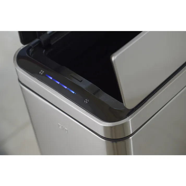 EKOJAPAN EKO デラックスファントム センサービン 45L シルバー EK9287MT-45L ごみ箱 ゴミ箱自動開閉 センサー式45L 両開き アルカリ電池式 単3×6本 インナーボックス付 6951800656123【別送品】