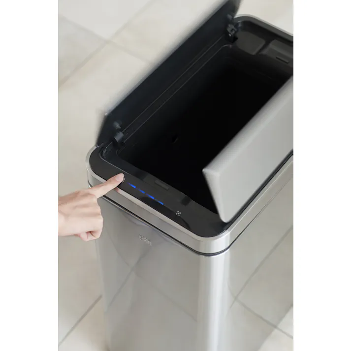 EKOJAPAN EKO デラックスファントム センサービン 30L シルバー EK9287MT-30L ごみ箱 ゴミ箱自動開閉 センサー式30L 両開き アルカリ電池式 単3×6本 インナーボックス付 6951800656130【別送品】