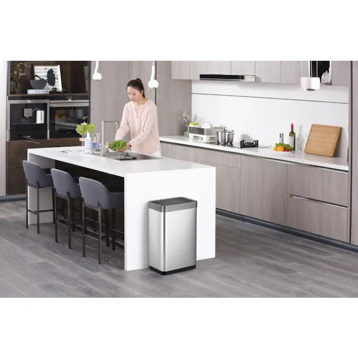 EKOJAPAN EKO ミラージュ X センサービン 30L インナーあり シルバー EK9260RMT30L ごみ箱 ゴミ箱自動開閉 センサー式30L USB充電式C インナーボックス付 6951800669451【別送品】