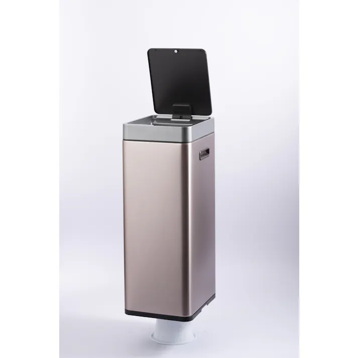 EKOJAPAN EKO ミラージュスリム センサービン 30L シルバー EK9270RGMT-30L ごみ箱 ゴミ箱自動開閉 センサー式30L USB充電式C インナーボックス付 分別用ステッカー付き 6951800669611【別送品】