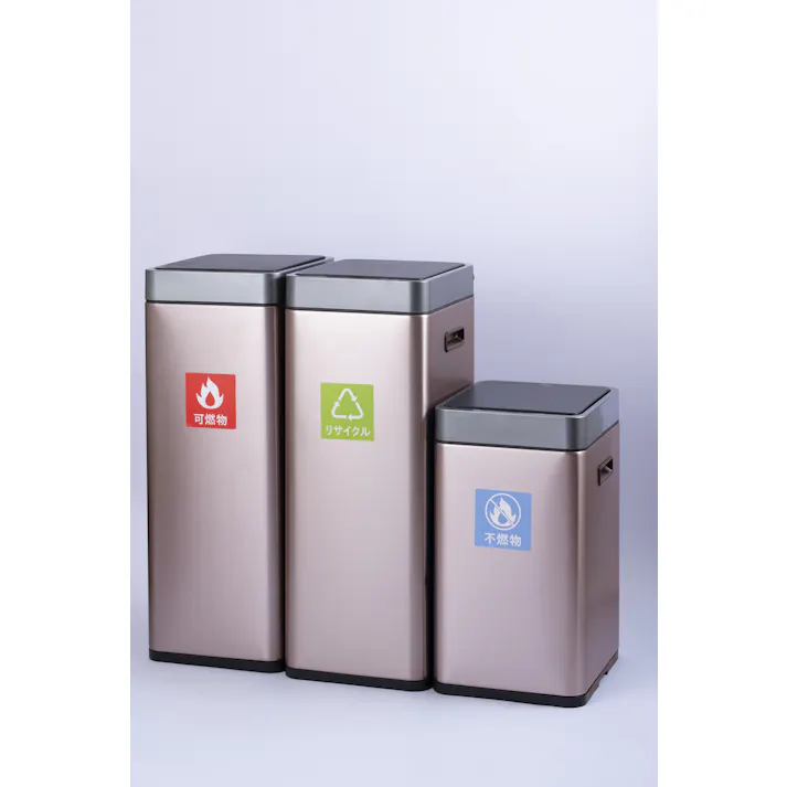 EKOJAPAN EKO ミラージュスリム センサービン 30L シルバー EK9270RGMT-30L ごみ箱 ゴミ箱自動開閉 センサー式30L USB充電式C インナーボックス付 分別用ステッカー付き 6951800669611【別送品】