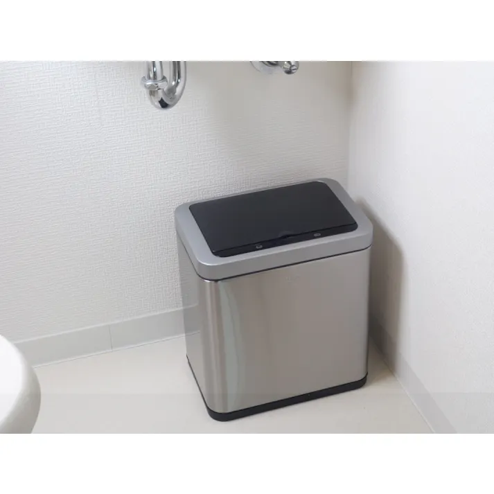 EKOJAPAN EKO ブラビア センサービン 12L シルバー EK9233MT-12L ごみ箱 ゴミ箱自動開閉 センサー式12L アルカリ電池式 単4×4本 インナーボックス付 カウントダウンディスプレー 6951800671065【別送品】