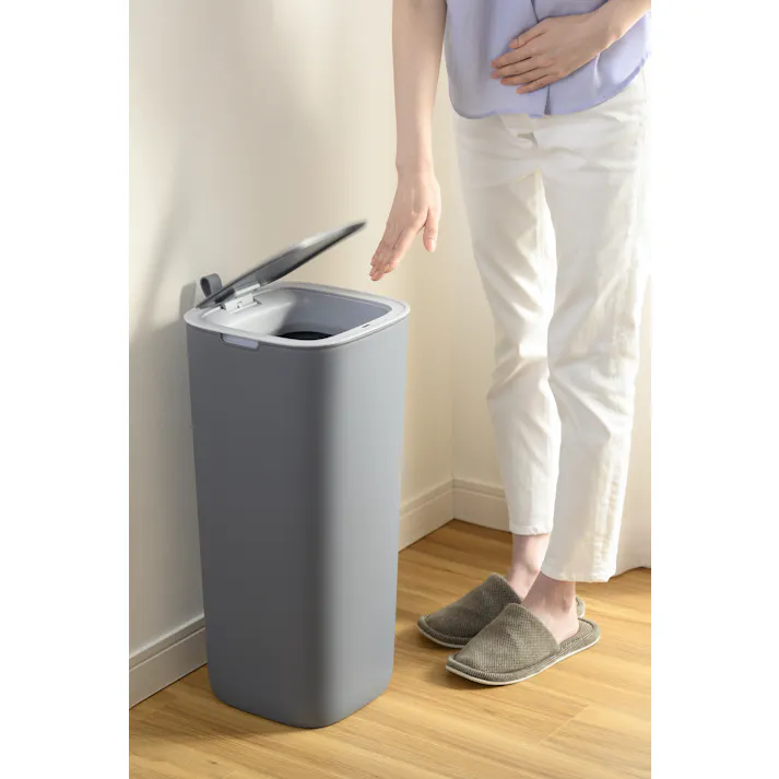 EKOJAPAN EKO モランディ スマート プラスチックセンサービン 30L グレー EK6288-30L-GR ごみ箱 ゴミ箱自動開閉 センサー式30L シリコンシーリング オムツ ニオイ漏れ防止 アルカリ電池式 単3×4本 6951800678705【別送品】