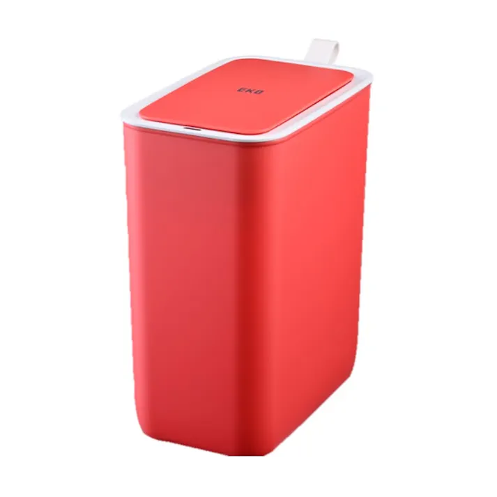 EKOJAPAN EKO モランディ スマート プラスチックセンサービン 8L レッド EK6287P-8L-RD ごみ箱 ゴミ箱自動開閉 センサー式8L シリコンシーリング オムツ ニオイ漏れ防止 アルカリ電池式 単4×4本 6951800678873【別送品】