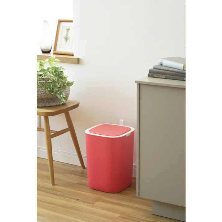 EKOJAPAN EKO モランディ スマート プラスチックセンサービン 12L レッド EK6288P-12L-RD ごみ箱 ゴミ箱自動開閉 センサー式12L シリコンシーリング オムツ ニオイ漏れ防止 アルカリ電池式 単4×4本 6951800678903【別送品】