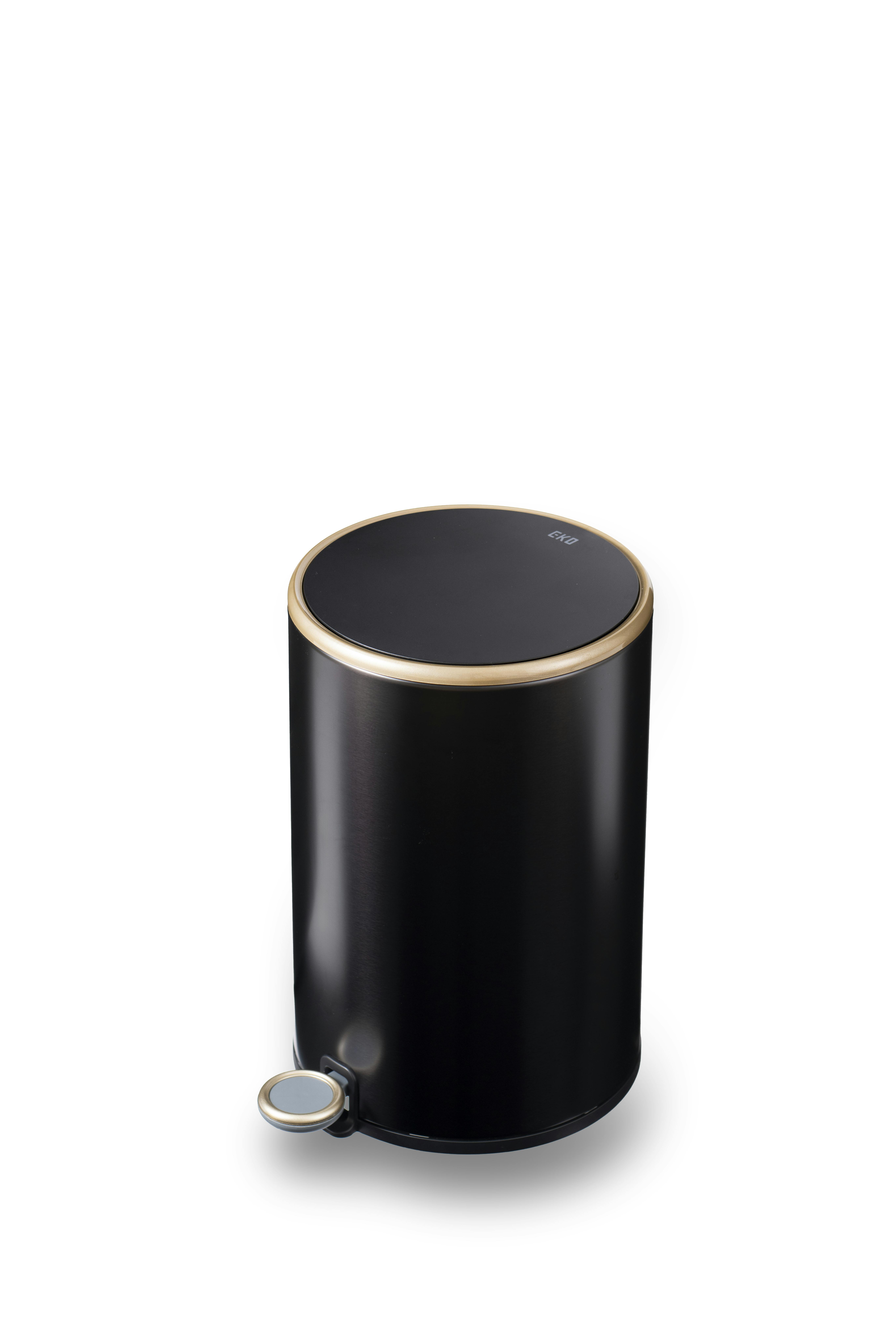 EKOJAPAN コスモステップビン 9L MBS ブラック EK9330P-9L-MBS EKO ごみ箱 ゴミ箱ステップ式開閉 ステップ式 インナーボックス付 ペール