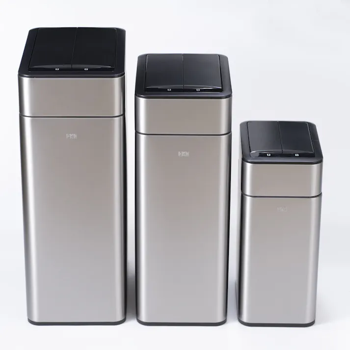 EKOJAPAN ファントムプロセンサービン 35L MMT シルバー EK9577-35L-MMT EKO ごみ箱 ゴミ箱自動開閉 センサー式 アルカリ電池式 単3×2本 インナーボックス付 音が静か 省電力設計 電池残量表示 6951800627086【別送品】