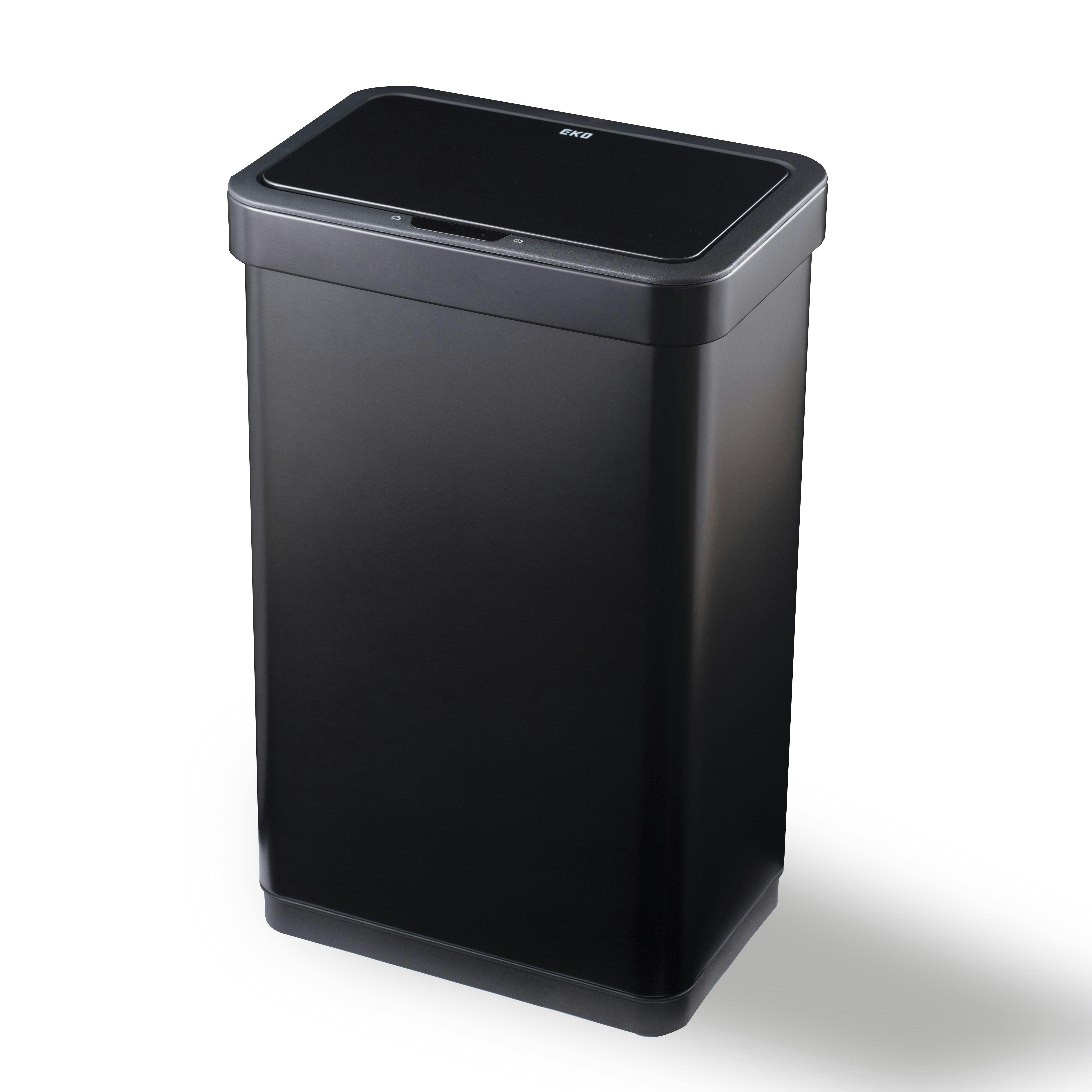 EKOJAPAN エコノヴァセンサービン 50L MBS ブラック EK9578-50L-MBS EKO ごみ箱 ゴミ箱自動開閉 センサー式 アルカリ電池式 単 ペール