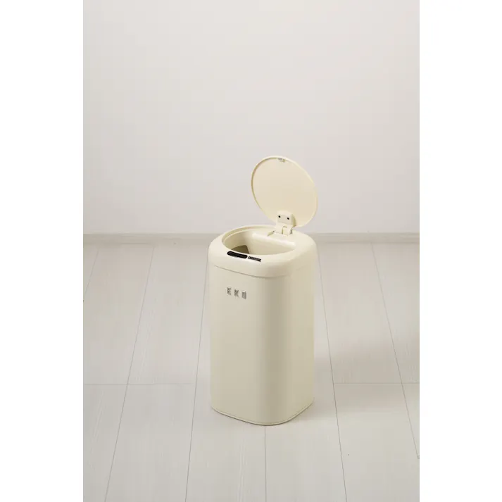 EKOJAPAN モダンヴィンテージセンサービン 12L バニラ EK9184P-12L-VN EKO ごみ箱 ゴミ箱自動開閉 センサー式 アルカリ電池式 単3×2本 昭和レトロ パウダールーム 6951800676091【別送品】