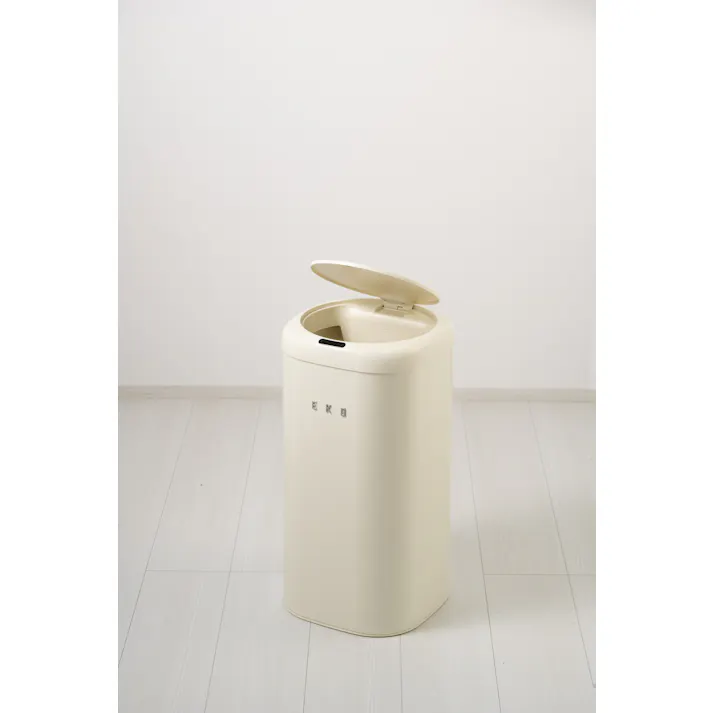 EKOJAPAN モダンヴィンテージセンサービン 28L バニラ EK9184P-28L-VN EKO ごみ箱 ゴミ箱自動開閉 センサー式 アルカリ電池式 単3×4本 昭和レトロ リビング 6951800676183【別送品】
