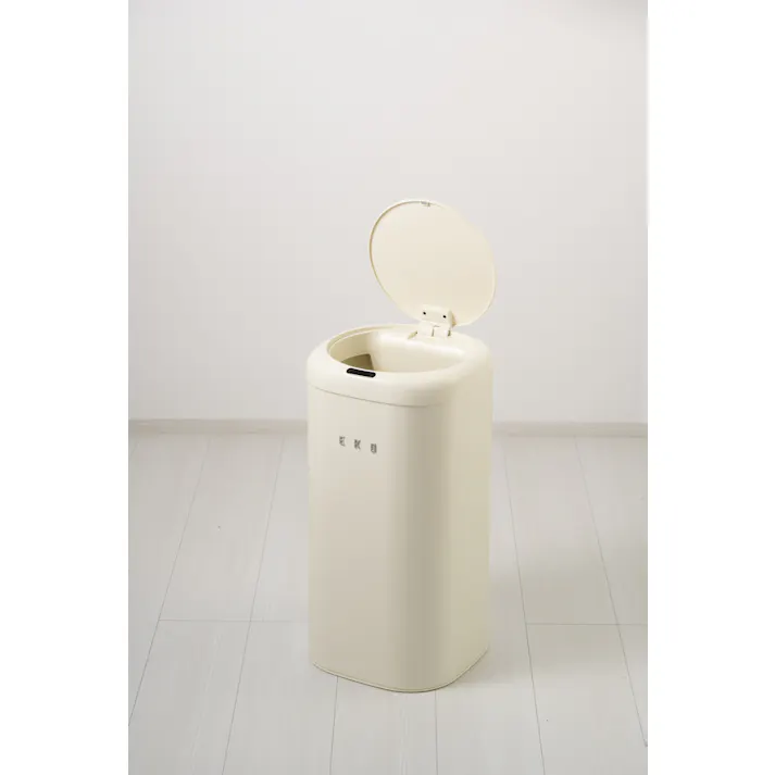 EKOJAPAN モダンヴィンテージセンサービン 28L バニラ EK9184P-28L-VN EKO ごみ箱 ゴミ箱自動開閉 センサー式 アルカリ電池式 単3×4本 昭和レトロ リビング 6951800676183【別送品】