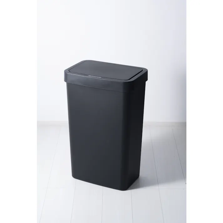 EKOJAPAN ハナセンサービン 50L ブラック EK6226P-50L-BL EKO ごみ箱 ゴミ箱自動開閉 センサー式 アルカリ電池式 単3×4本 プラスチック 大容量 お手入れ簡単 6951800682290【別送品】