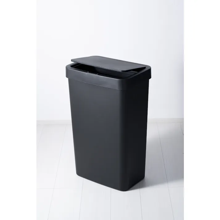 EKOJAPAN ハナセンサービン 50L ブラック EK6226P-50L-BL EKO ごみ箱 ゴミ箱自動開閉 センサー式 アルカリ電池式 単3×4本 プラスチック 大容量 お手入れ簡単 6951800682290【別送品】