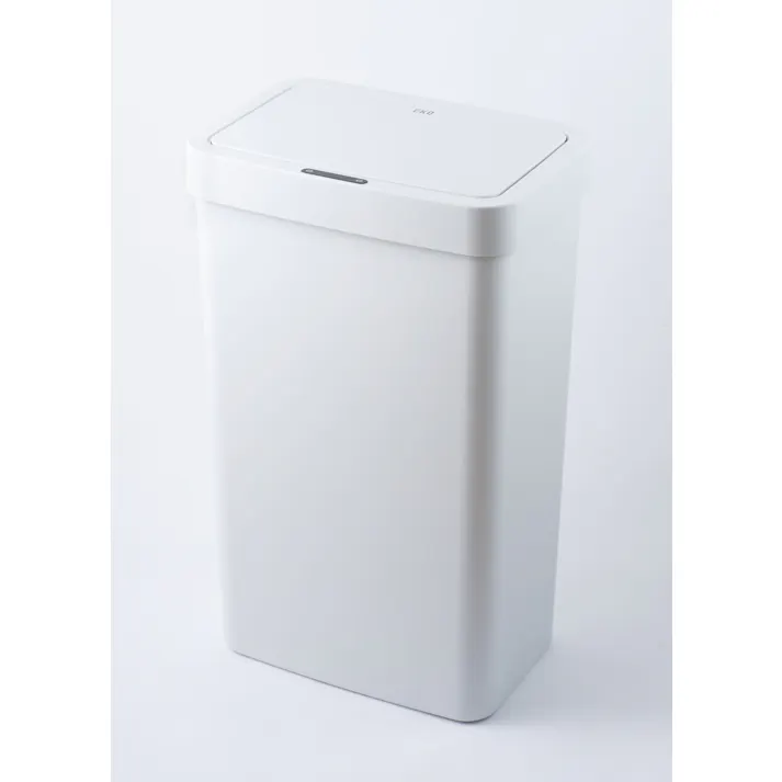EKOJAPAN ハナセンサービン 50L ホワイト EK6226P-50L-WH EKO ごみ箱 ゴミ箱自動開閉 センサー式 アルカリ電池式 単3×4本 プラスチック 大容量 お手入れ簡単 6951800682306【別送品】
