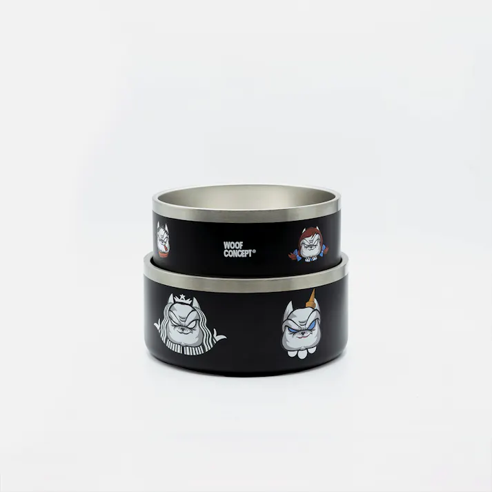 WOOF CONCEPT アイコニックステンレスボウル 足までなめちゃう美味しさ64 31002【別送品】
