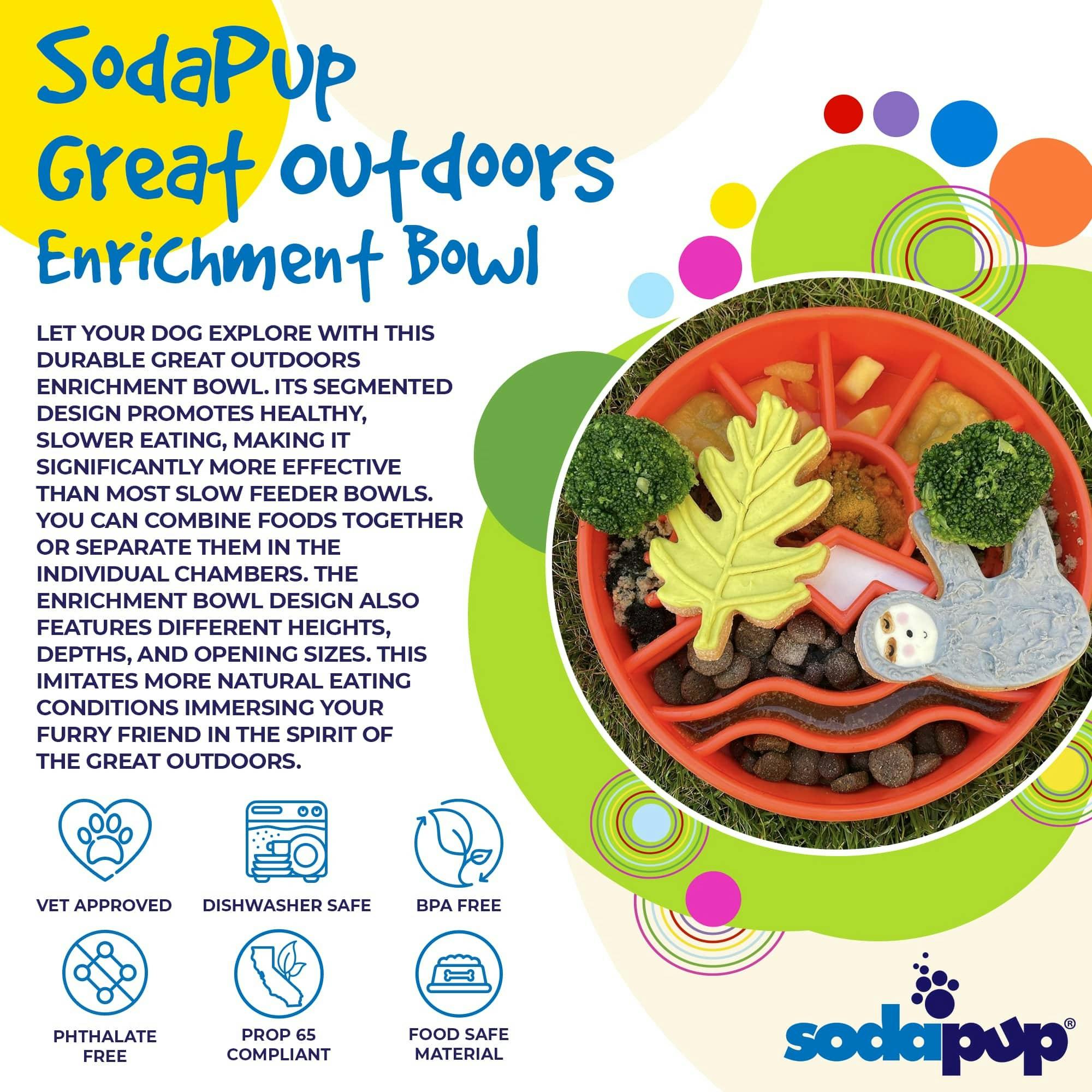 SodaPup SPグレートアウティングEボウルオレンジ SPTPP-EBGO-800 ペット食器 SodaPup SPグレートアウティングEボウルオレンジ SPTPP-EBGO-800 ペット食器