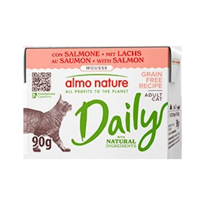 アルモネイチャー デイリーメニュー・キャット サーモンのムース90g ナチュラルフード 総合栄養食 ウェットフード 362【別送品】