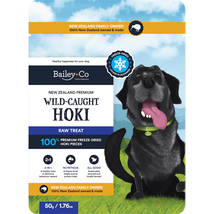 ベイリーコー フリーズドライ天然ホキ - 犬用50g おやつ シングルプロテイン NSH50【別送品】