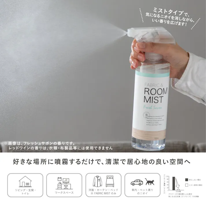 藤栄 B-nature ファブリックミスト レモンヴァ-ベナ500ml 2P アロマ BN-013 2P【別送品】