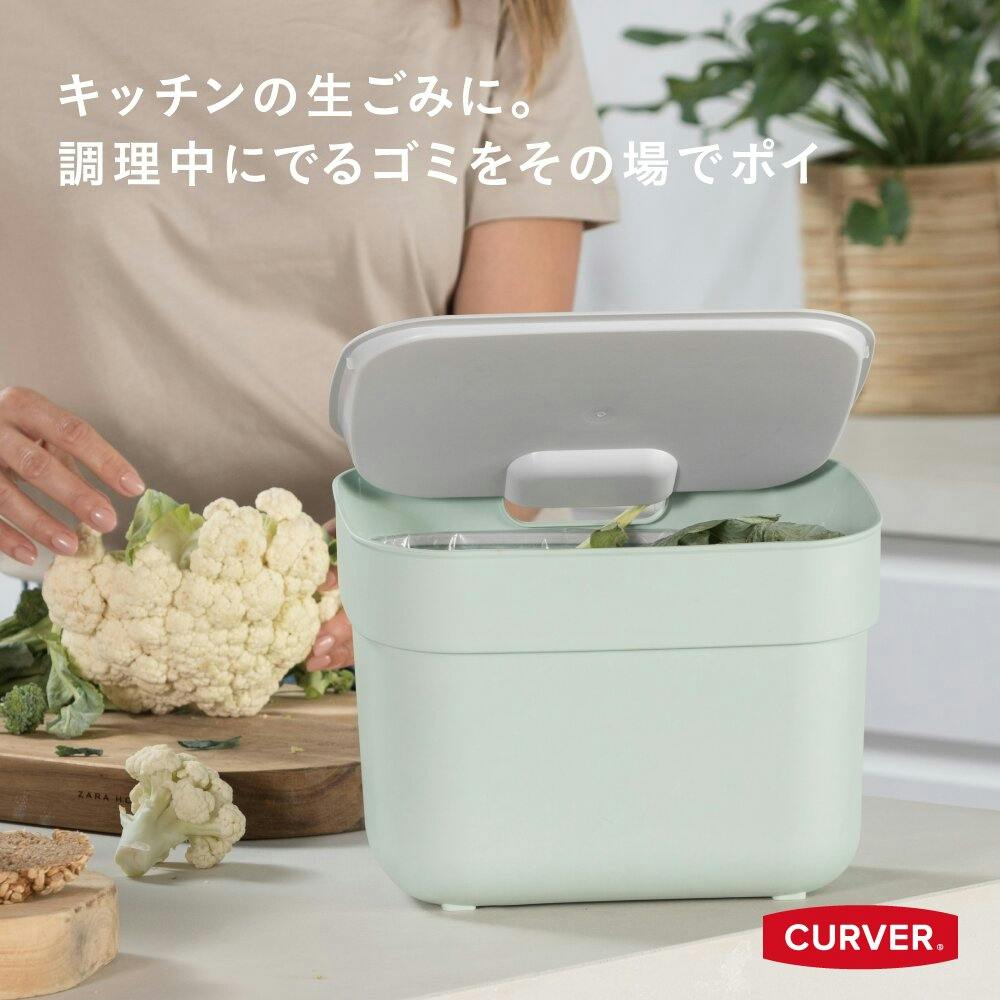 藤栄 CURVER カーバーブンベツダストボックス 5L グリーン 2P