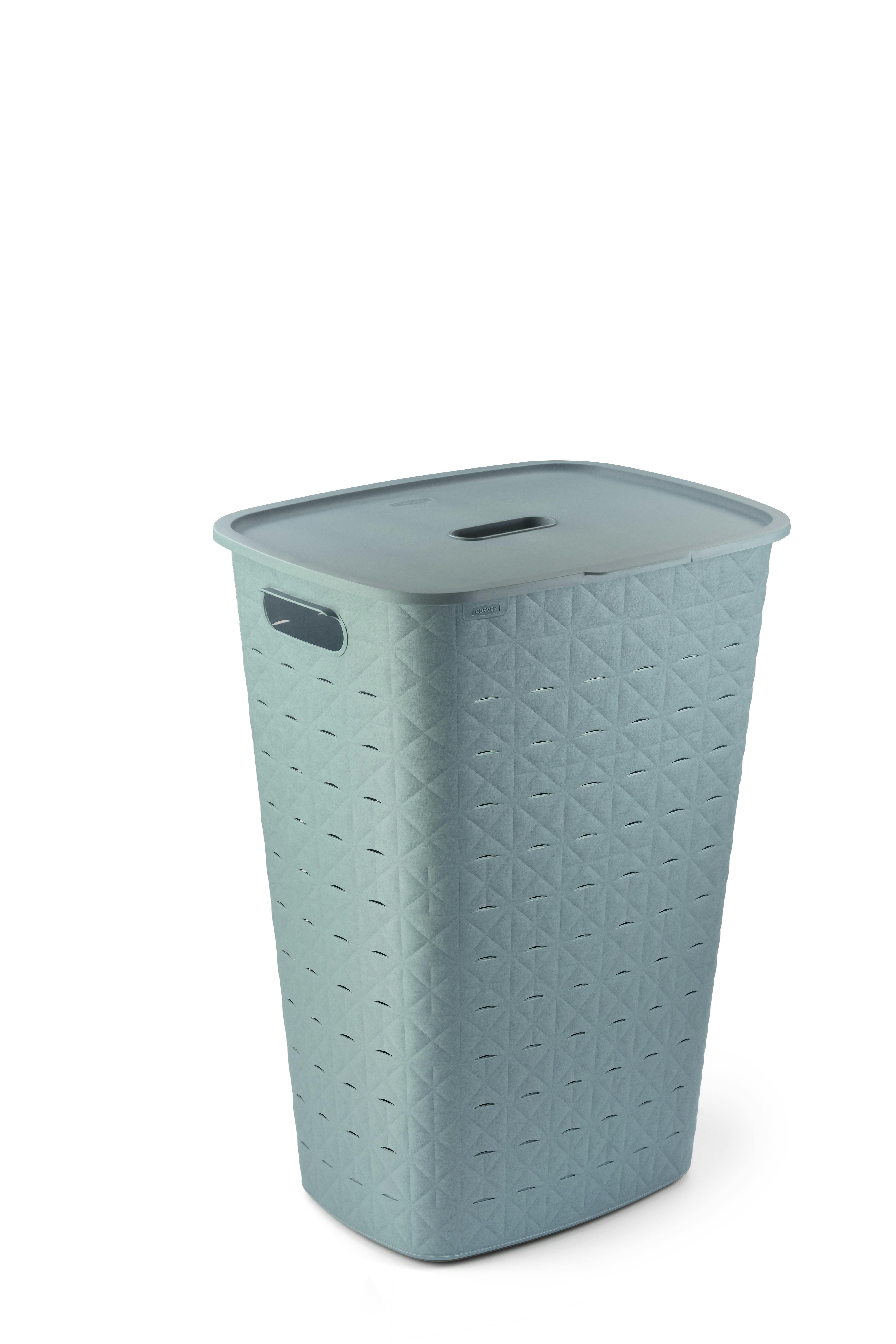 洗濯カゴ様 CURVER カーバーソフテックスランドリーバスケットフタツキB