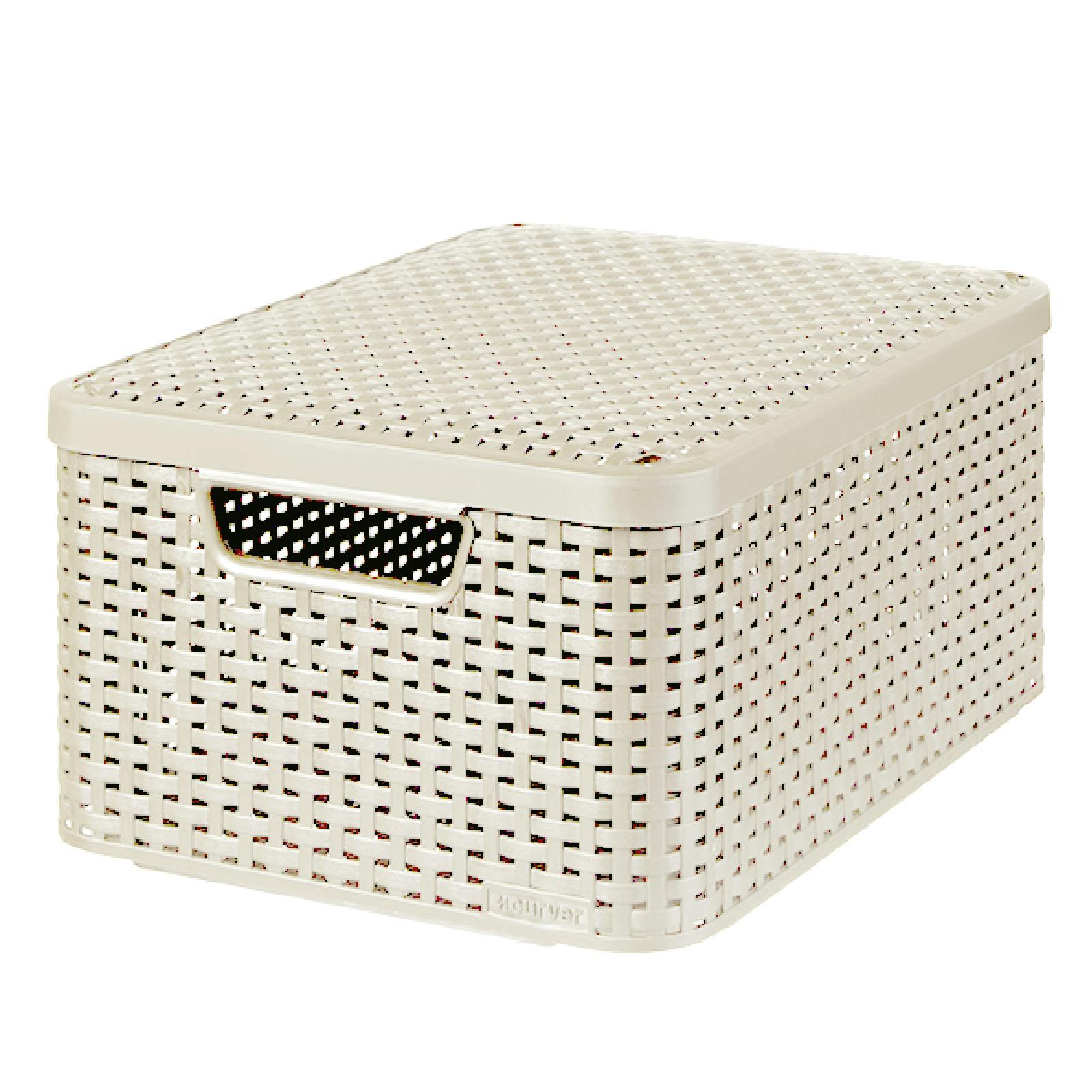 CURVER スタイル収納ボックス M ホワイト 2P 北欧雑貨 蓋つき ラタン収納 クローゼット収納 CV-048 2P 押入れ・クローゼットワゴン・チェスト CURVER スタイル収納ボックス M ホワイト 2P 北欧雑貨 蓋つき ラタン収納 クローゼット収納 CV-048 2P 押入れ・クローゼットワゴン・チェスト