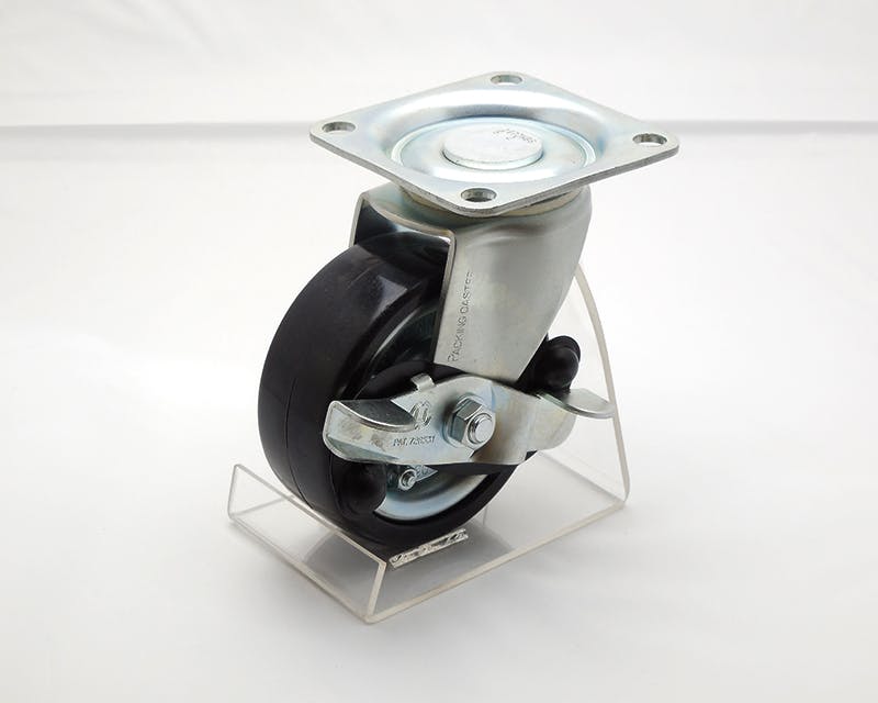 内村キャスター販売 ミドルクラス トラック型 重量用 ローラーベア入り ストッパー付 合成ゴム車輪 107ZHBS (CDC) キャスター 内村キャスター販売 ミドルクラス トラック型 重量用 ローラーベア入り ストッパー付 合成ゴム車輪 107ZHBS (CDC) キャスター