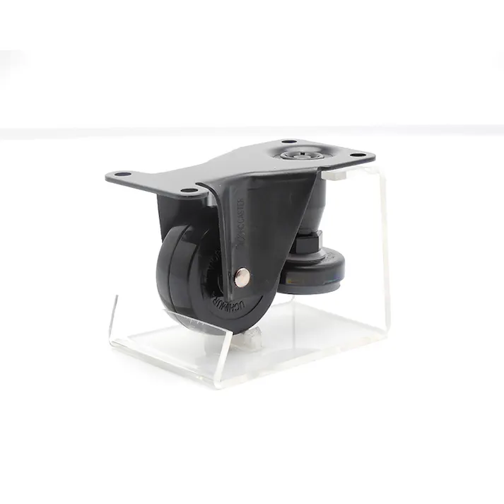 内村キャスター販売 ファンクションタイプ 固定型 アジャスターフット付 合成ゴム車輪 603AF 【別送品】(CDC)