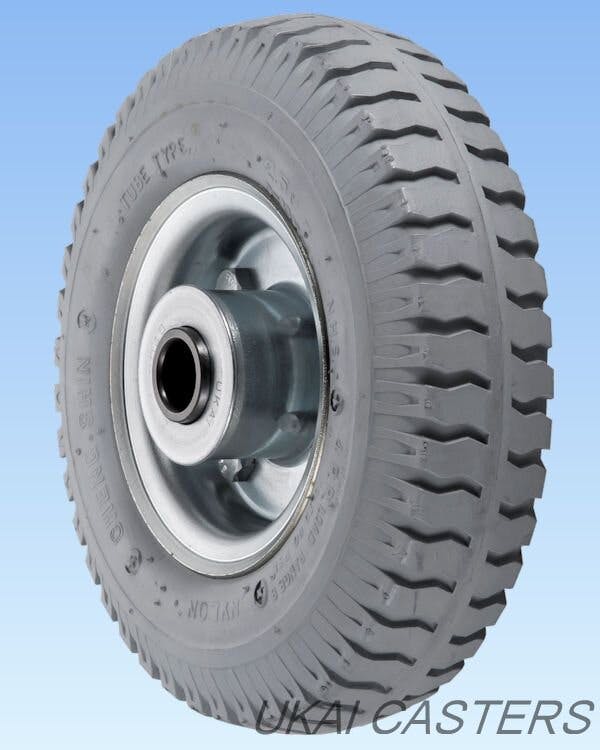 岐阜産研工業(株) UKAI 車輪 2.50-4HL-PU-GLAY K000001286(CDC) キャスター 岐阜産研工業(株) UKAI 車輪 2.50-4HL-PU-GLAY K000001286(CDC) キャスター