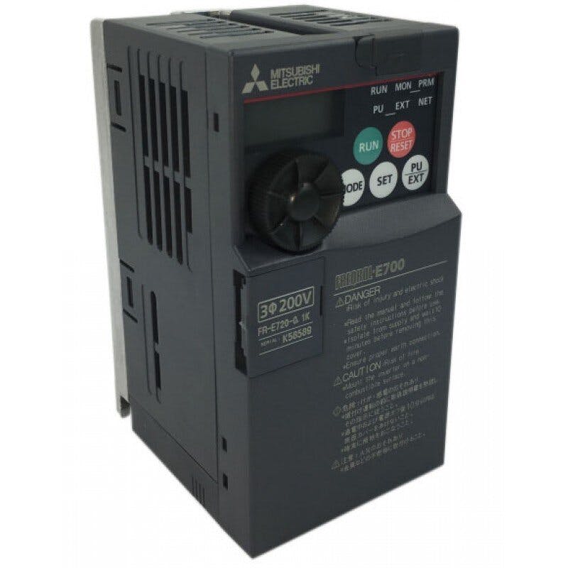 三菱電機 (株) インバータ FR-E820-0.1K-1 1001911679【別送品