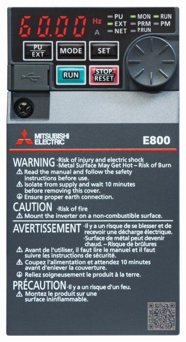 三菱電機 (株) インバータ FR-E840-0.75K-1 1002358514【別送品】(CDC 