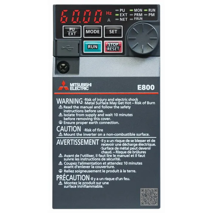 三菱電機 (株) インバータ FR-E840-3.7K-1 1002358519【別送品】(CDC)