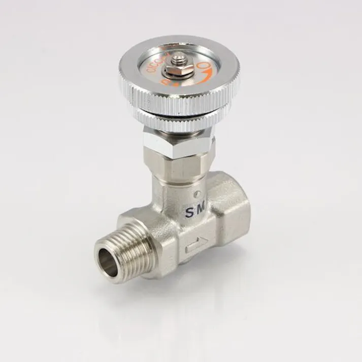 ASOH 小型ニードルバルブ ステンレス おねじ・めねじタイプ SM-1033 M000000421【別送品】(CDC)