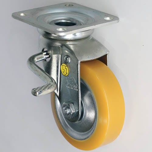 SISIKU 自在旋回金具 固定金具 静電気帯電防止キャスターI(中荷重用金具) EUWJBL-130 K000005841(CDC) キャスター SISIKU 自在旋回金具 固定金具 静電気帯電防止キャスターI(中荷重用金具) EUWJBL-130 K000005841(CDC) キャスター