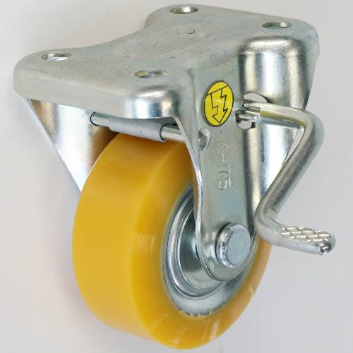 SISIKU 自在旋回金具 固定金具 静電気帯電防止キャスターI(中荷重用金具) EUWKB-150 K000005851(CDC) キャスター SISIKU 自在旋回金具 固定金具 静電気帯電防止キャスターI(中荷重用金具) EUWKB-150 K000005851(CDC) キャスター