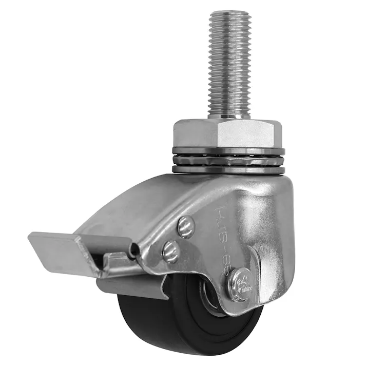 SISIKU 自在旋回金具 固定金具 低床重荷重用キャスター HJB-SJ-65U-MCBK K000005971【別送品】(CDC)