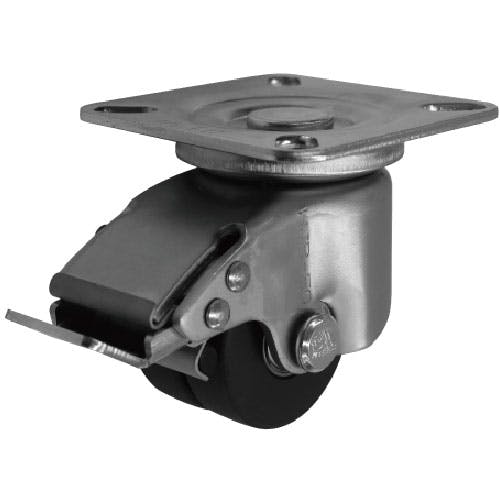 SISIKU 自在旋回金具 固定金具 低床重荷重用双輪キャスター HJTB-50U-MCD K000006050(CDC) キャスター SISIKU 自在旋回金具 固定金具 低床重荷重用双輪キャスター HJTB-50U-MCD K000006050(CDC) キャスター