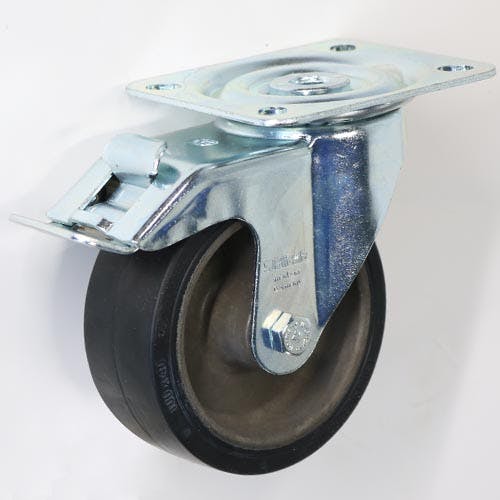SISIKU 自在旋回金具 固定金具 耐熱車輪付キャスター(スチール製金具・ステンレス製金具) LI-POSI-125G-FI K000006305(CDC) キャスター SISIKU 自在旋回金具 固定金具 耐熱車輪付キャスター(スチール製金具・ステンレス製金具) LI-POSI-125G-FI K000006305(CDC) キャスター