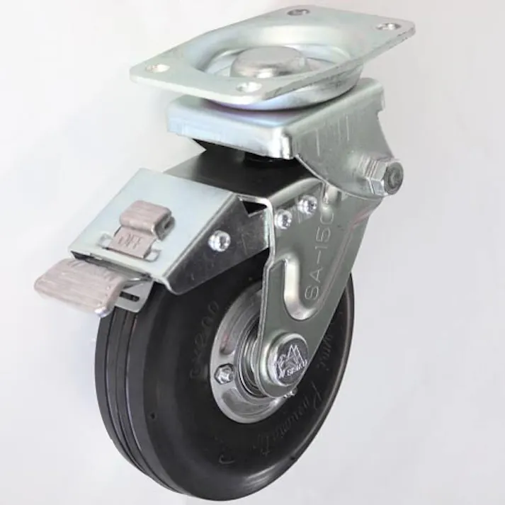 SISIKU 自在旋回金具 固定金具 緩衝スプリングキャスターI(センターコイルタイプ) SAKB-150SPM K000006699【別送品】(CDC)