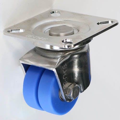 SISIKU 自在旋回金具 固定金具 ステンレス低床重荷重用双輪キャスター SUHJT-65-MC K000006847(CDC) キャスター SISIKU 自在旋回金具 固定金具 ステンレス低床重荷重用双輪キャスター SUHJT-65-MC K000006847(CDC) キャスター