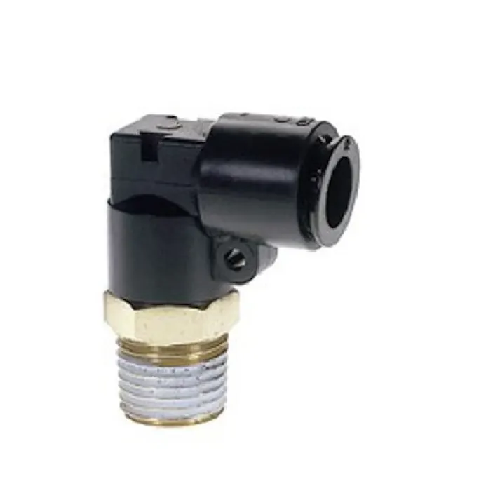 CHIYODA タッチコネクターFUJI メイルエルボ ワンタッチ継手 8R-02ML 1000516345 (CDC)【別送品】