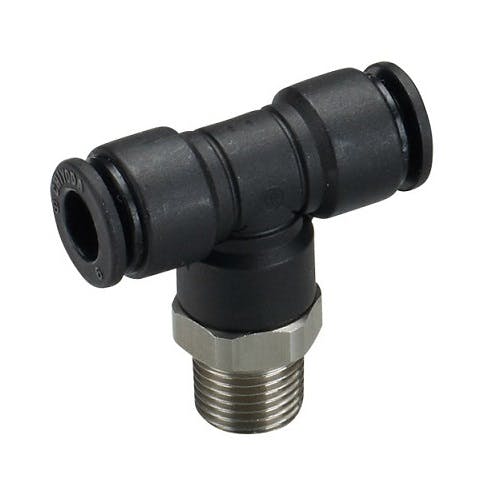 CHIYODA タッチコネクターファイブ SUSメイルブランチティ ワンタッチ継手 FS8-01MTW K000174647 (CDC) 鋼管・支持金具