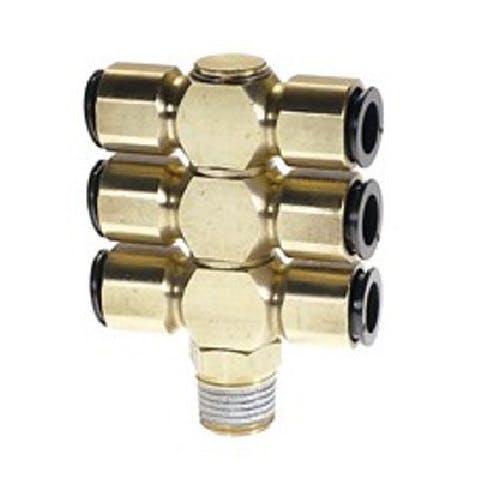CHIYODA タッチコネクターFUJI トリプルバンジョー ワンタッチ継手 10-02D3 K000175034 (CDC) 鋼管・支持金具 CHIYODA タッチコネクターFUJI トリプルバンジョー ワンタッチ継手 10-02D3 K000175034 (CDC) 鋼管・支持金具