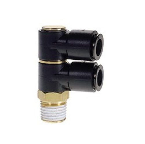 CHIYODA タッチコネクターFUJI ダブルバンジョー ワンタッチ継手 8R-03S2 K000175166 (CDC) 鋼管・支持金具 CHIYODA タッチコネクターFUJI ダブルバンジョー ワンタッチ継手 8R-03S2 K000175166 (CDC) 鋼管・支持金具