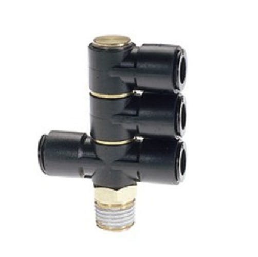 CHIYODA タッチコネクターFUJI トリプルバンジョー ワンタッチ継手 12R-03S2D1 K000175211 (CDC) 鋼管・支持金具