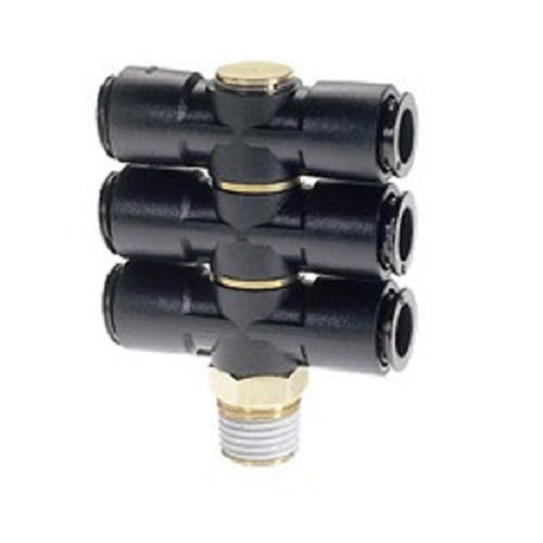 CHIYODA タッチコネクターFUJI トリプルバンジョー ワンタッチ継手 6R-01D3 K000175224 (CDC) 鋼管・支持金具 CHIYODA タッチコネクターFUJI トリプルバンジョー ワンタッチ継手 6R-01D3 K000175224 (CDC) 鋼管・支持金具