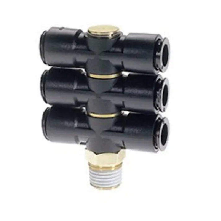 CHIYODA タッチコネクターFUJI トリプルバンジョー ワンタッチ継手 12R-04D3 K000175232 (CDC)【別送品】