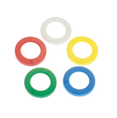 CHIYODA タッチコネクターFUJI 表示リング 表示リング 4-CR W 100ヶ入り K000175444 (CDC) 鋼管・支持金具